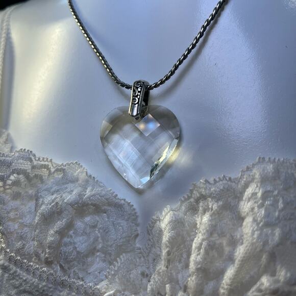 Brighton True Romance Crystal Heart Necklace - Picture 2 of 4